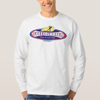 T-shirt Ovale de patineur de vitesse - longue douille T
