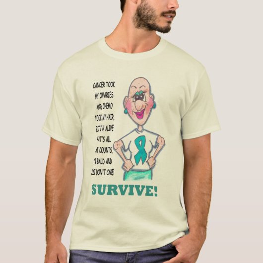T-shirt OVARIAN CANCER (Voorkant)