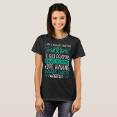 T-shirt Ovarian Cancer Warrior Disease Awareness Ribbon (Devant entier)