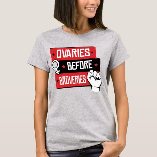 T-SHIRT OVARIE AVANT LES TRANSPORTS (Devant)