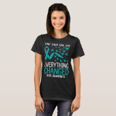 T-shirt Ovary Warrior Ribbon Fighter PCOS Awareness (Devant entier)