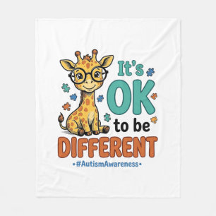 T-shirt over autism bewustzijn verschillende giraf fleece deken