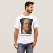 T-shirt over Ben Franklin, wetenschap en vooruitga (Voorkant volledig)