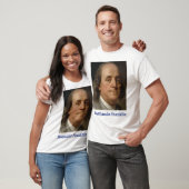 T-shirt over Ben Franklin, wetenschap en vooruitga (Unisex)