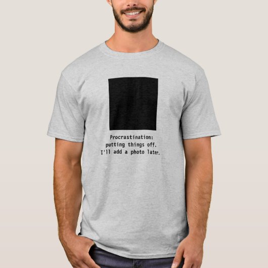 T-shirt over uitstel (Voorkant)