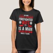 T-shirt Overnight Firefighter Wife Marriage Night Shift Fi (Devant)