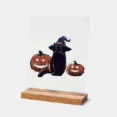 T-Shirt Oversize chat noir Halloween (Angle)