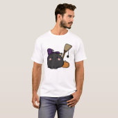 T-Shirt Oversized Chat d'Halloween (Devant entier)