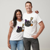T-Shirt Oversized Chat d'Halloween (Unisexe)