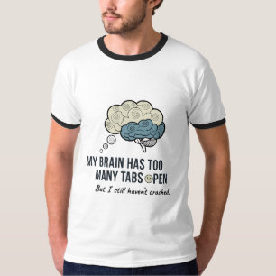 T-shirt Overthinking Killed My Vibe Funny Anxiety Quote T-