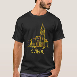 T-shirt Oviedo Espagne Main unique dessinée art Cadeaux Ho