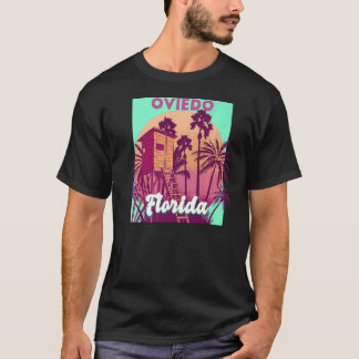 T-shirt Oviedo Floride vintage rétro océan scène de l'océa
