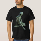 T-shirt OVNI, Alien conçu (Devant)
