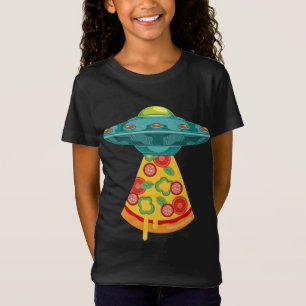 T-Shirt OVNI Alien Enduction Pizza Restauration rapide Lov