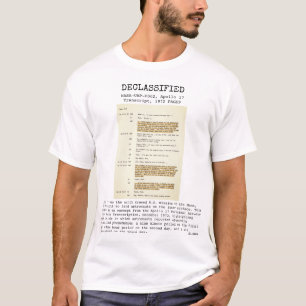 T-shirt OVNI - Déclassifié NASA-UAP-D002, Apollo 17 T.1972