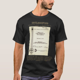 T-shirt OVNI - Déclassifié NASA-UAP-D005,Apollo17 CDFS1973