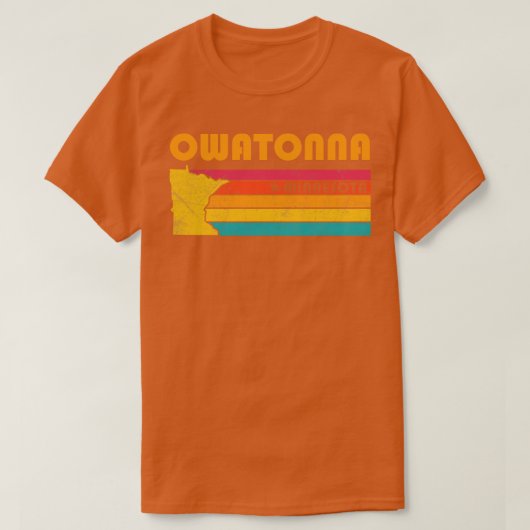 T-shirt Owatonna Minnesota Souvenir Vintage (Design devant)