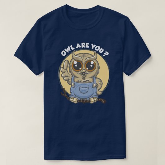 T-shirt Owl are you ? (Design devant)