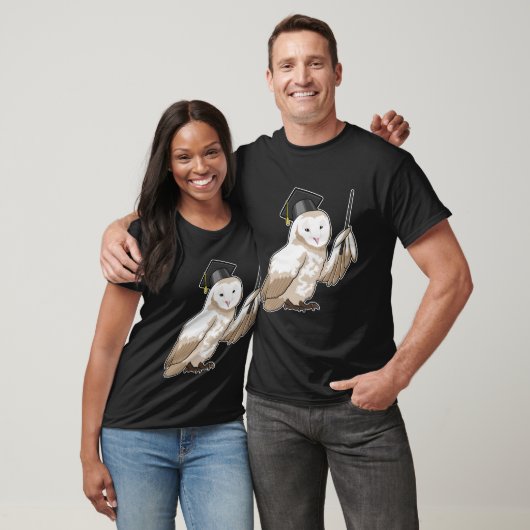 T-shirt Owl as Teacher with Pointer (Unisexe)