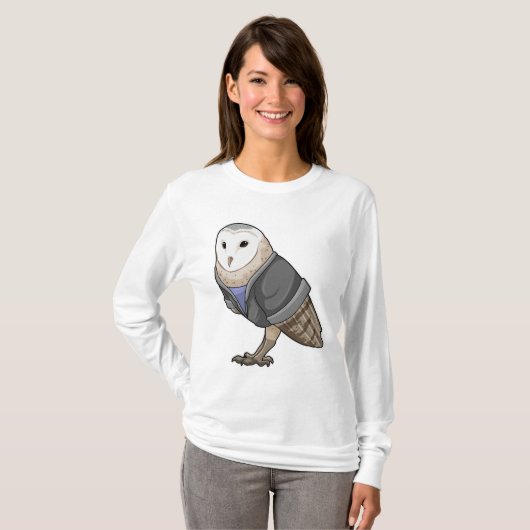 T-shirt Owl comme secrétaire (Devant entier)