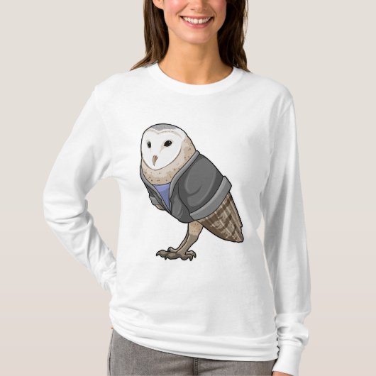 T-shirt Owl comme secrétaire (Devant)