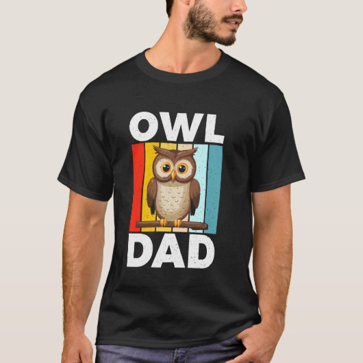 T-shirt Owl Dad Owl (Devant)
