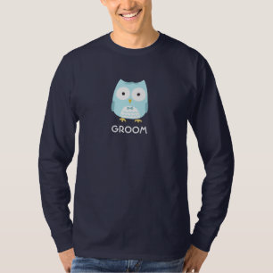 T-shirt Owl Groom mariée mariée mariée mariée mignonne nou