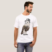T-shirt Owl Groom Wedding ring Wedding (Devant entier)
