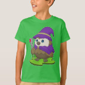 T-shirt Owl Halloween Witch (Devant)