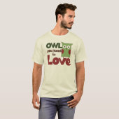 T-shirt Owl Love (Devant entier)