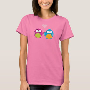 T-shirt OWL LOVE :: fille vive + garçon