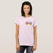 T-shirt OWL LOVE :: fille vive + garçon (Devant entier)