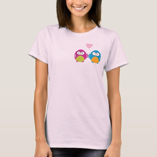 T-shirt OWL LOVE :: fille vive + garçon (Devant)