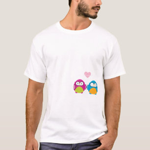 T-shirt OWL LOVE :: fille vive + garçon