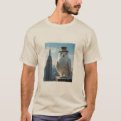T-shirt owl mise en scène par l'empire State building t-sh (Devant)