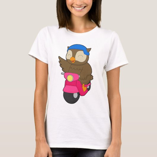 T-shirt Owl Scooter (Devant)