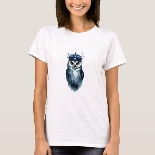 T-shirt owl tee shirt (Devant)