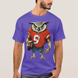 T-shirt Owl Touchdown American