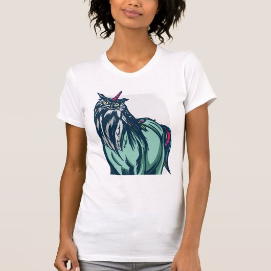 T-shirt Owl Unicorn (Devant)