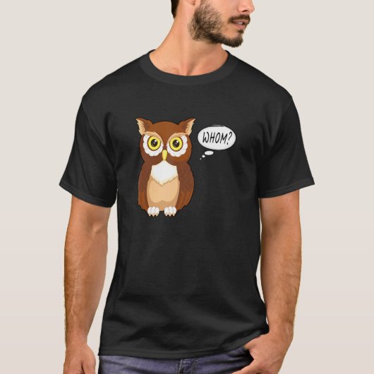 T-shirt Owl Whom (Devant)