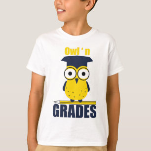 T-shirt Owl'n Grades