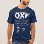 T-shirt OXF de l'aéroport d'Oxford de Londres (Devant)