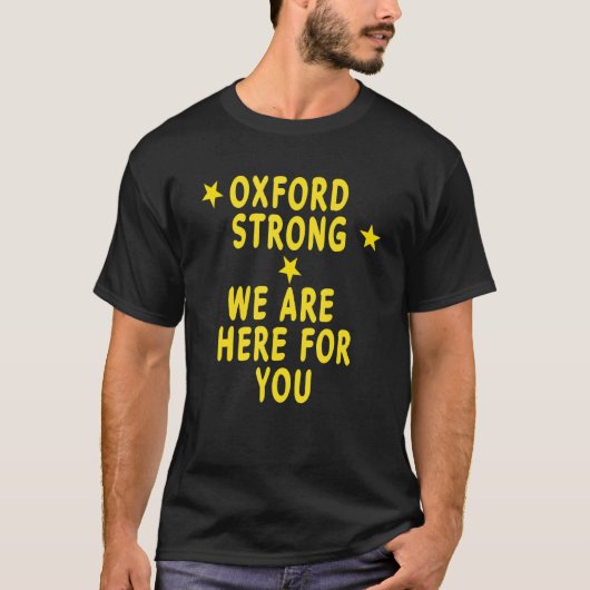 T-shirt Oxford Forte Prière Pour Le Lycée D'Oxford (Devant)