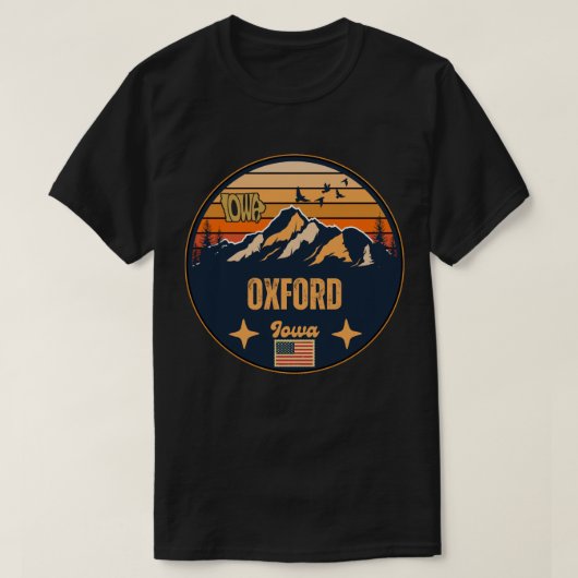 T-shirt Oxford, Iowa (Design devant)