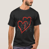 T-shirt Oxytocin Molecules Heart Love Valentines Day Scien (Devant)