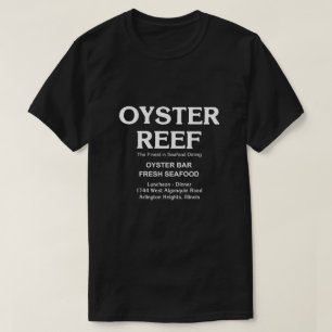 T-shirt Oyster Reef, Repas de fruits de mer, Arlington Hei
