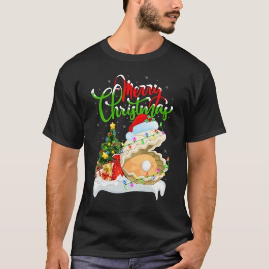 T-shirt Oyster Xmas Decorations Santa Oyster Christmas (Devant)
