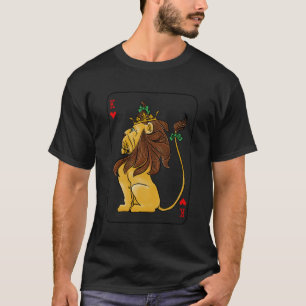 T-shirt Oz Lion Card King Of The Jungle Wizard Of Oz Cowar