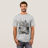 T-shirt Oz Vintage déesse Art Nouveau "Polychrome" (Devant entier)