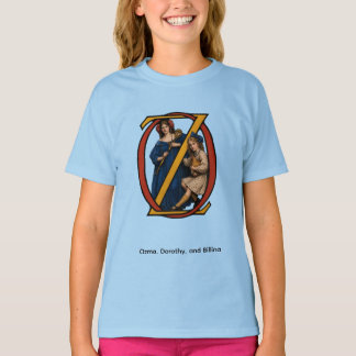 T-shirt Ozma, Dorothy et Billina de "Ozma d'Oz"